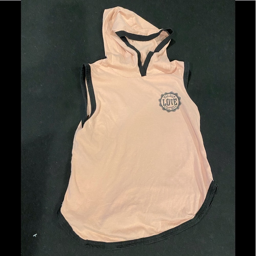 Love Hooded tank top